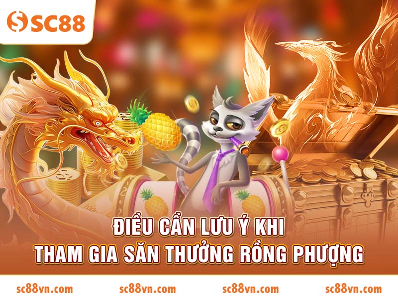 Điều cần lưu ý khi tham gia săn thưởng Rồng Phượng